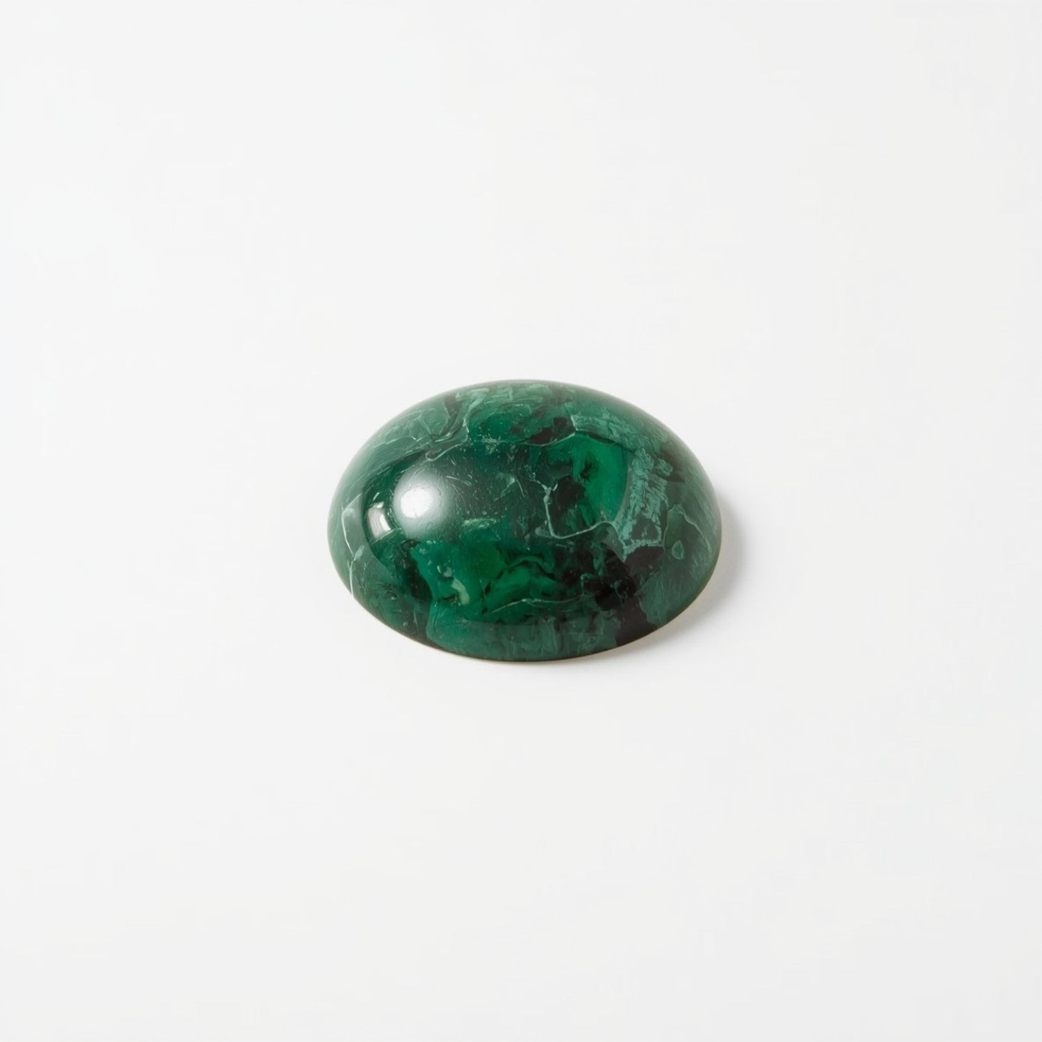 Serpentine 1PC Small 7x7 MM Round Cabochon Green Fiery semi Precious Gems