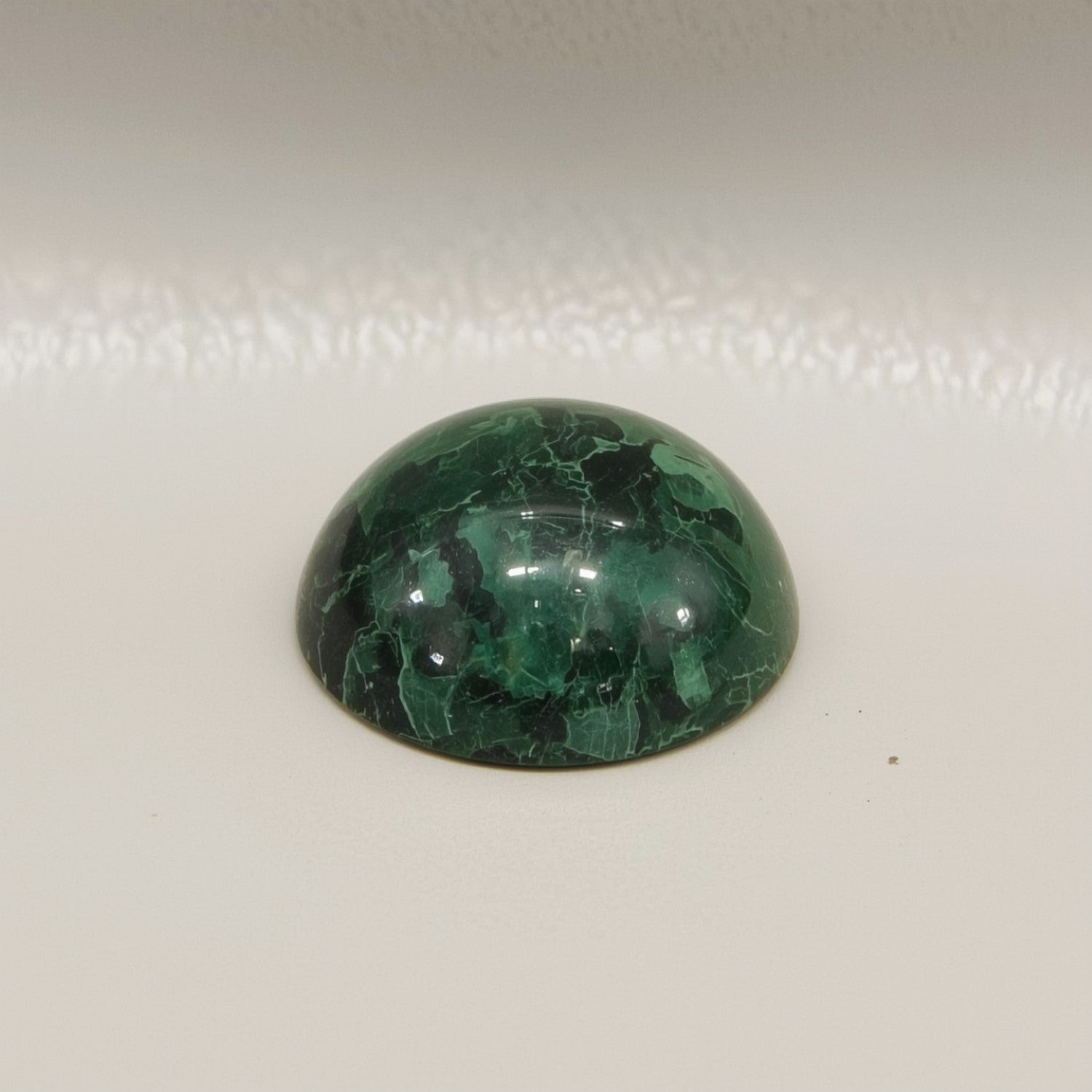 Serpentine 1PC Small 7x7 MM Round Cabochon Green Fiery semi Precious Gems