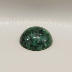 Serpentine 1PC Small 7x7 MM Round Cabochon Green Fiery semi Precious Gems