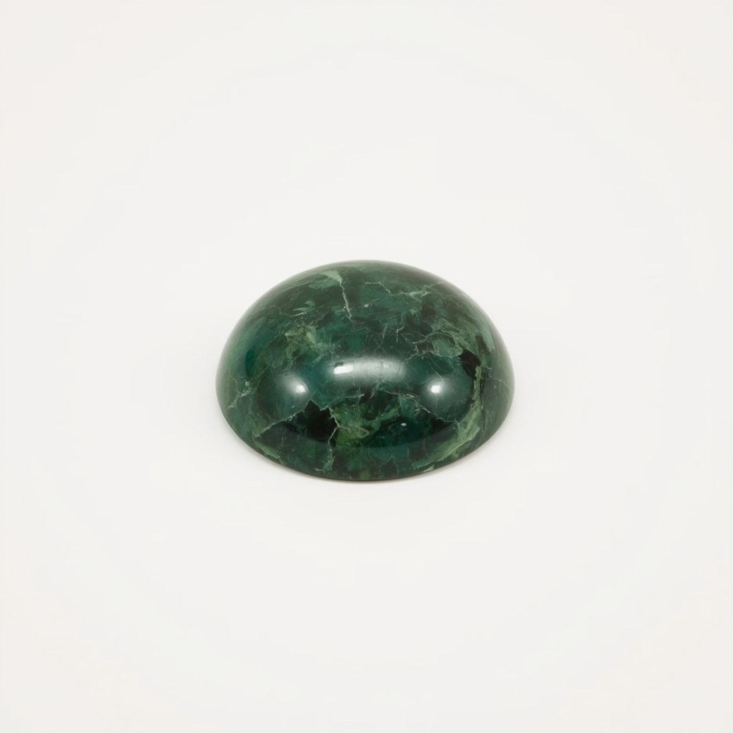 Serpentine 1PC Medium 9x9 MM Round Cabochon Green Sparkling semi Precious Loose Gemstone