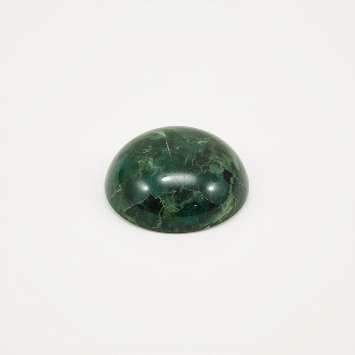 Serpentine 1PC Medium 9x9 MM Round Cabochon Green Sparkling semi Precious Loose Gemstone