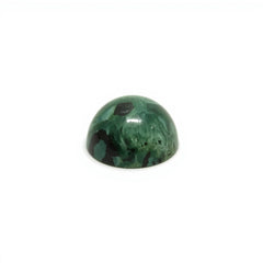 Serpentine 1PC Medium 9x9 MM Round Cabochon Green Sparkling semi Precious Loose Gemstone