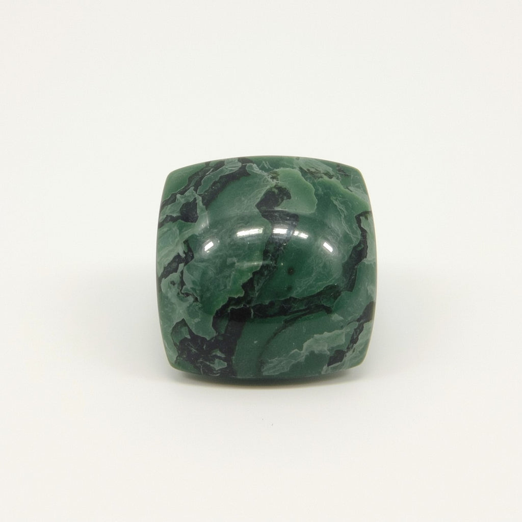 Serpentine 1PC Small 8x8 MM Square Cabochon Green Superior semi Precious Gems