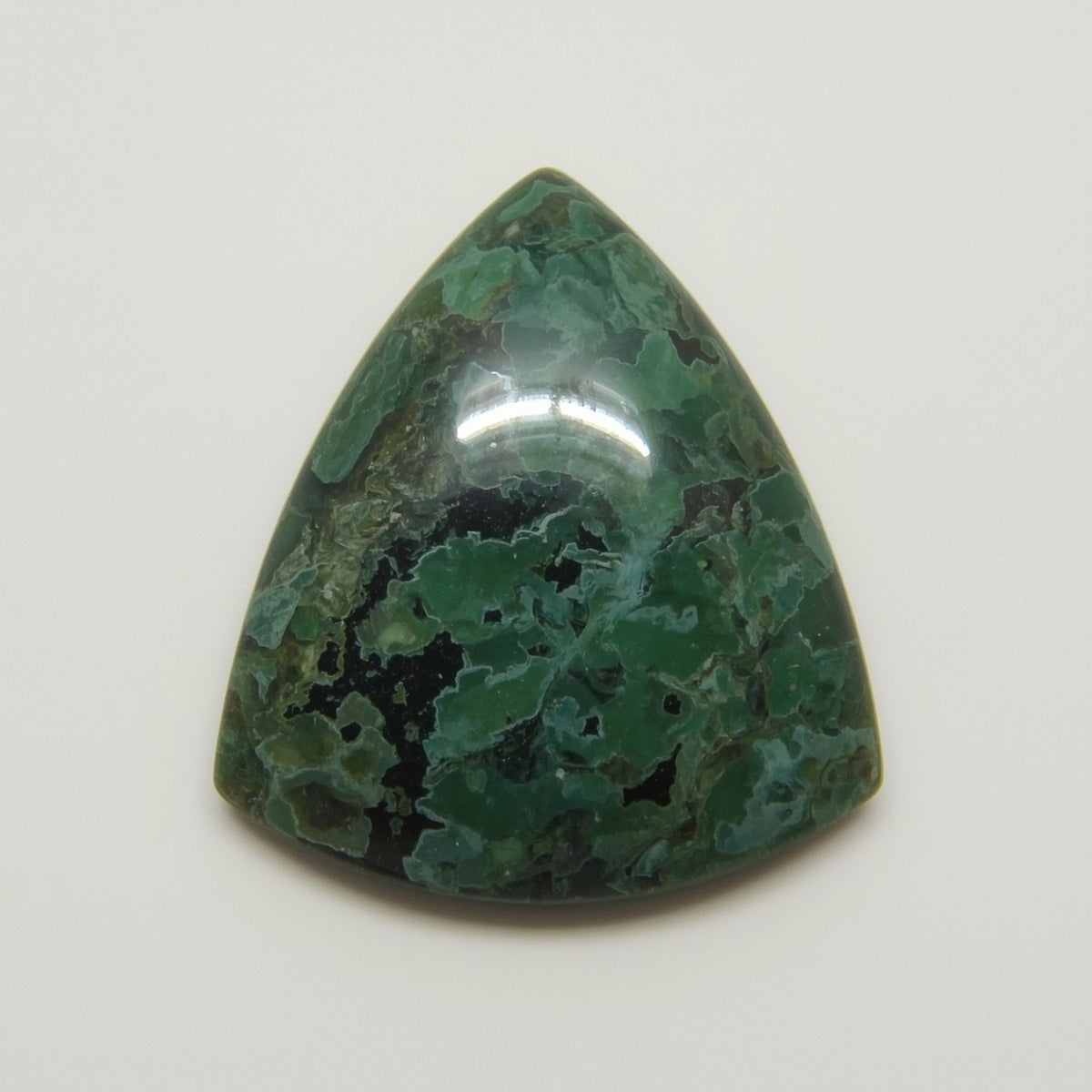 Serpentine 1PC Large 11x11 MM Triangle Cabochon Green Natural semi Precious Gems