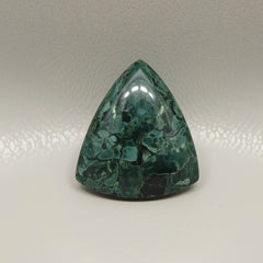 Serpentine 1PC Tiny 6x6 MM Triangle Cabochon Green Luster semi Precious Loose Gems