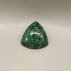 Serpentine 1PC Small 7x7 MM Triangle Cabochon Green Lustrous semi Precious Loose Gemstone