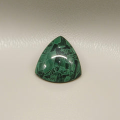 Serpentine 1PC Small 7x7 MM Triangle Cabochon Green Lustrous semi Precious Loose Gemstone