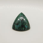 Serpentine 1PC Small 8x8 MM Triangle Cabochon Green Shine semi Precious Loose Gemstones