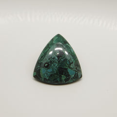Serpentine 1PC Small 8x8 MM Triangle Cabochon Green Shine semi Precious Loose Gemstones