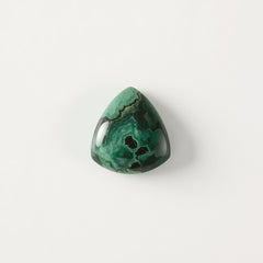 Serpentine 1PC Medium 9x9 MM Triangle Cabochon Green Fine semi Precious Semi Precious Gemstone