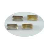 Smoky Quartz 1PC Small 6x12 MM Baguette Cabochon Brown Superior semi Precious Semi Precious Gemstone