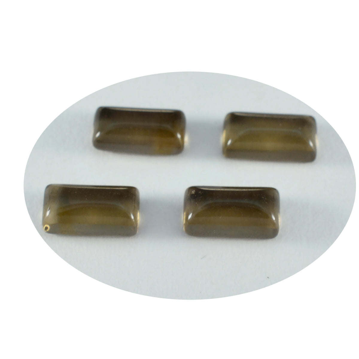 Smoky Quartz 1PC Large 8x16 MM Baguette Cabochon Brown Fiery semi Precious Gems