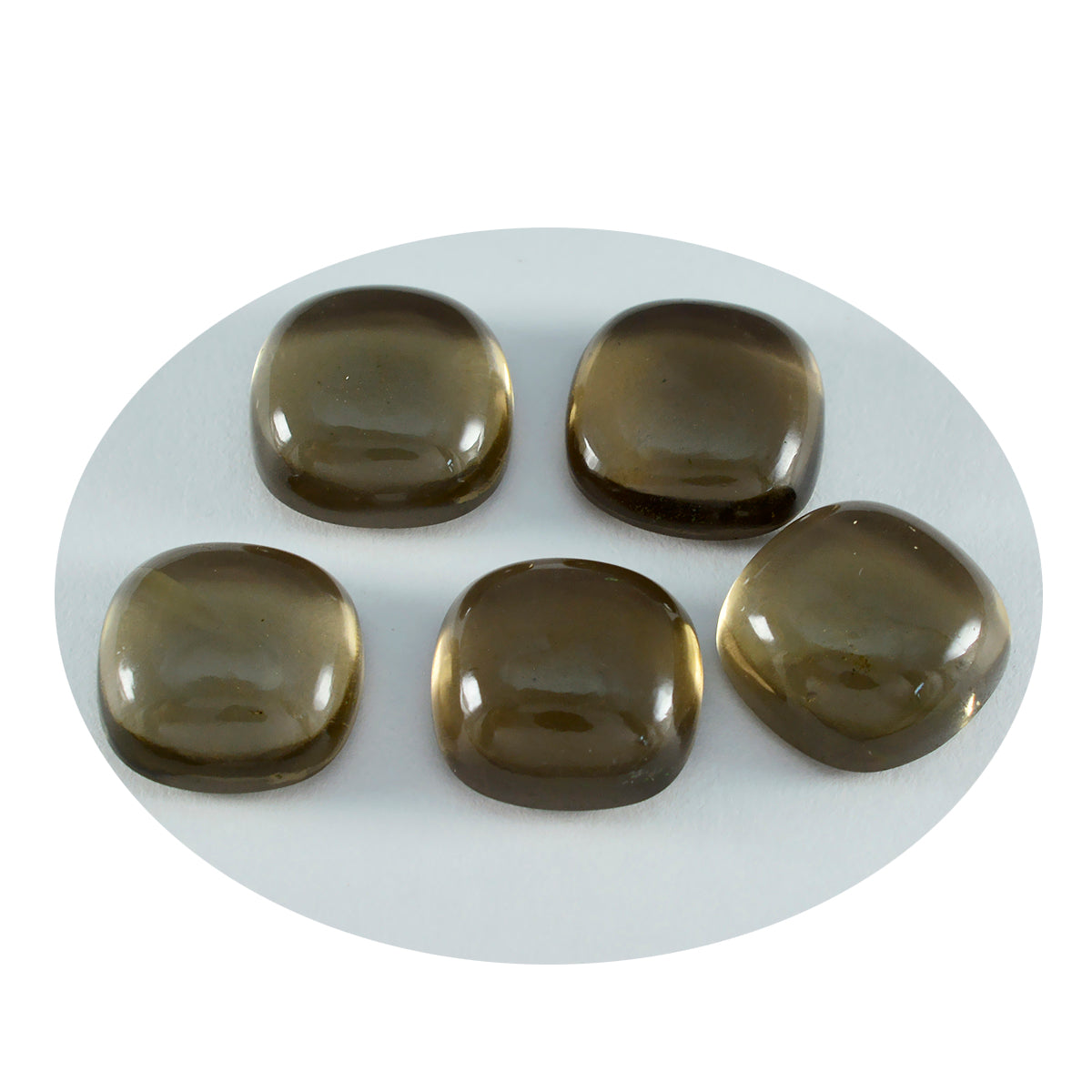 Smoky Quartz 1PC Large 10x10 MM Cushion Cabochon Brown Splendid semi Precious Gems