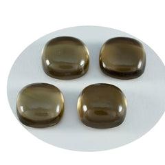 Smoky Quartz 1PC Large 11x11 MM Cushion Cabochon Brown Luster semi Precious Loose Gems