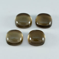 Smoky Quartz 1PC Large 11x11 MM Cushion Cabochon Brown Luster semi Precious Loose Gems