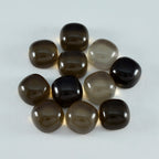 Smoky Quartz 10PC Tiny 5x5 MM Cushion Cabochon Brown Pure semi Precious Loose Gems