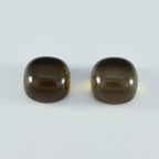 Smoky Quartz 1PC Small 8x8 MM Cushion Cabochon Brown Sparkling semi Precious Semi Precious Gemstone