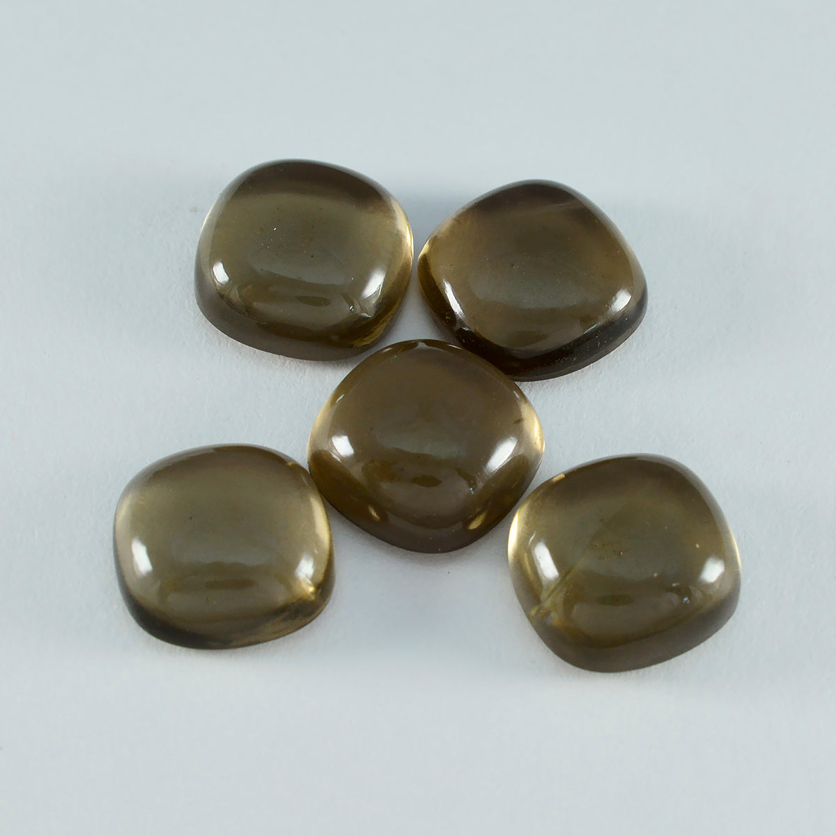 Smoky Quartz 1PC Medium 9x9 MM Cushion Cabochon Brown Polished semi Precious Precious Gemstone