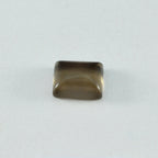 Smoky Quartz 1PC Large 10x12 MM Emerald Cabochon Brown Fiery semi Precious Loose Gemstone