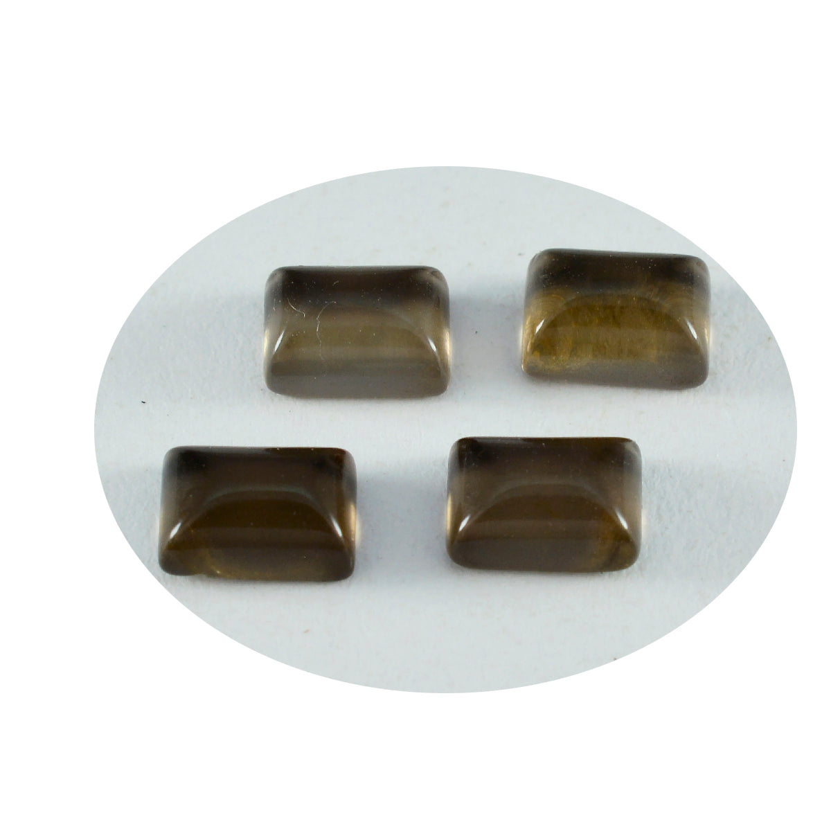 Smoky Quartz 10PC Tiny 3x5 MM Emerald Cabochon Brown Splendid semi Precious Semi Precious Gemstone Immagine principale del prodotto