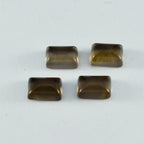 Smoky Quartz 10PC Tiny 3x5 MM Emerald Cabochon Brown Splendid semi Precious Semi Precious Gemstone