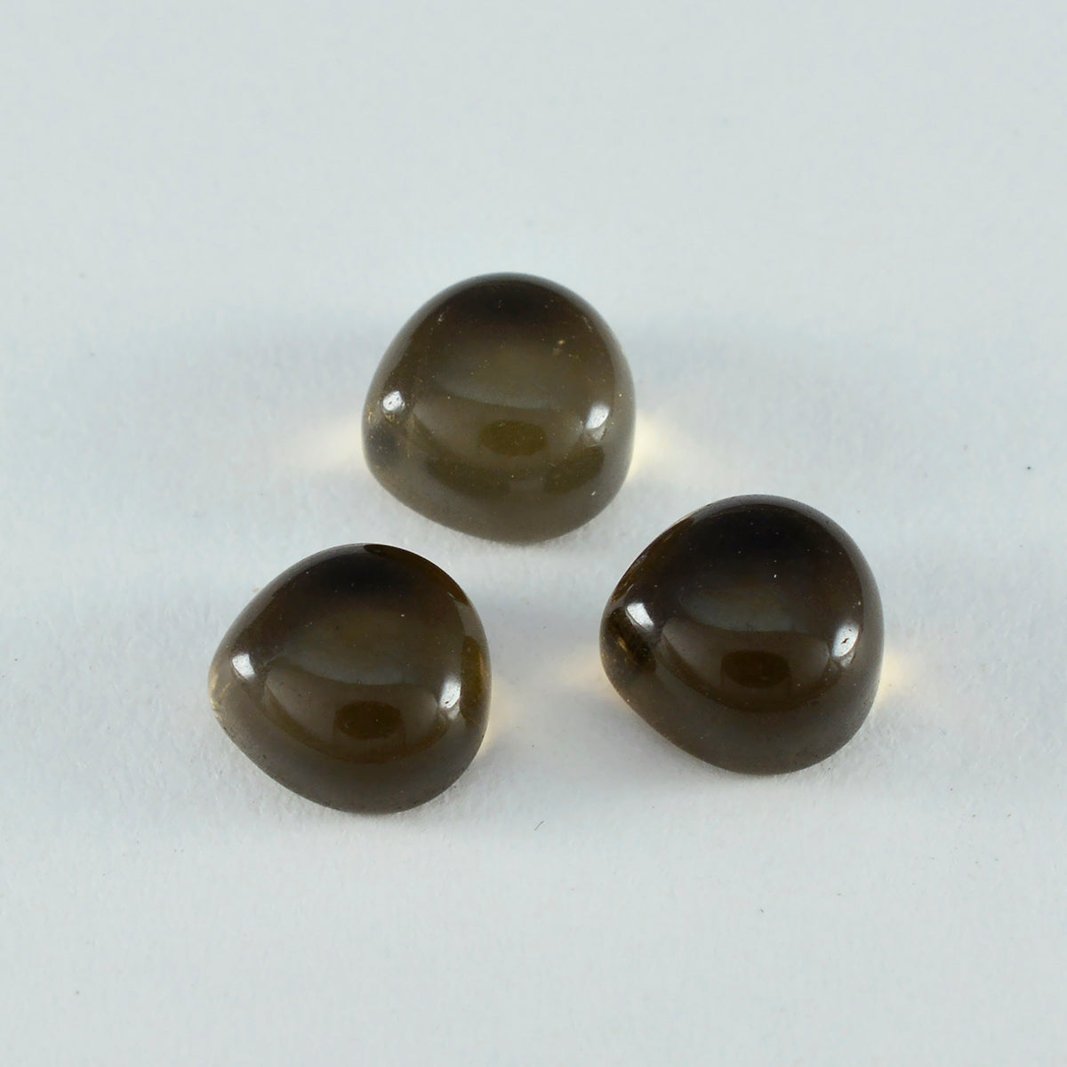 Smoky Quartz 1PC Large 10x10 MM Heart Cabochon Brown Pure semi Precious Loose Gems
