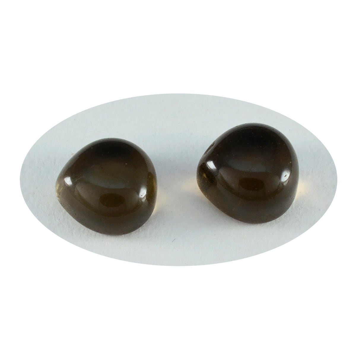 Smoky Quartz 1PC Large 11x11 MM Heart Cabochon Brown Fiery semi Precious Loose Gemstone