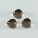 Smoky Quartz 1PC Large 10x10 MM Heart Cabochon Brown Pure semi Precious Loose Gems