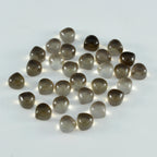 Smoky Quartz 10PC Tiny 5x5 MM Heart Cabochon Brown Fine semi Precious Loose Gemstone