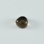 Smoky Quartz 1PC Medium 9x9 MM Heart Cabochon Brown Superior semi Precious Gems