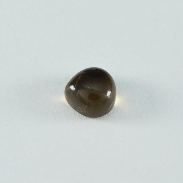 Smoky Quartz 1PC Medium 9x9 MM Heart Cabochon Brown Superior semi Precious Gems