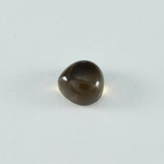 Smoky Quartz 1PC Medium 9x9 MM Heart Cabochon Brown Superior semi Precious Gems