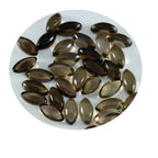 Smoky Quartz 10PC Tiny 4x8 MM Marquise  Cabochon Brown Fiery semi Precious Loose Gemstone