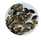 Smoky Quartz 1PC Small 5x10 MM Marquise  Cabochon Brown Brilliant semi Precious Loose Gemstones