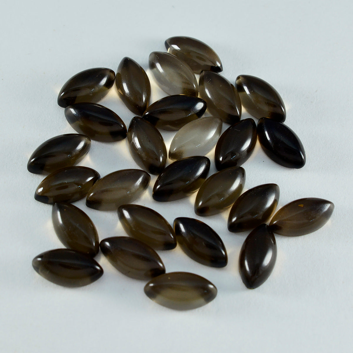 Smoky Quartz 1PC Small 6x12 MM Marquise  Cabochon Brown Sparkling semi Precious Semi Precious Gemstone