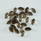Smoky Quartz 10PC Tiny 4x8 MM Marquise  Cabochon Brown Fiery semi Precious Loose Gemstone