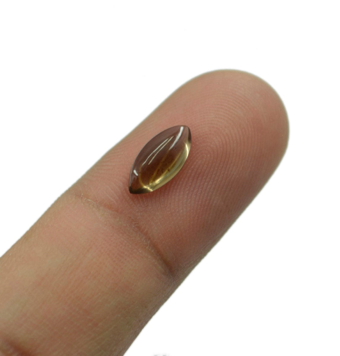 Smoky Quartz 10PC Tiny 4x8 MM Marquise  Cabochon Brown Fiery semi Precious Loose Gemstone