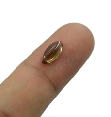 Smoky Quartz 10PC Tiny 4x8 MM Marquise  Cabochon Brown Fiery semi Precious Loose Gemstone