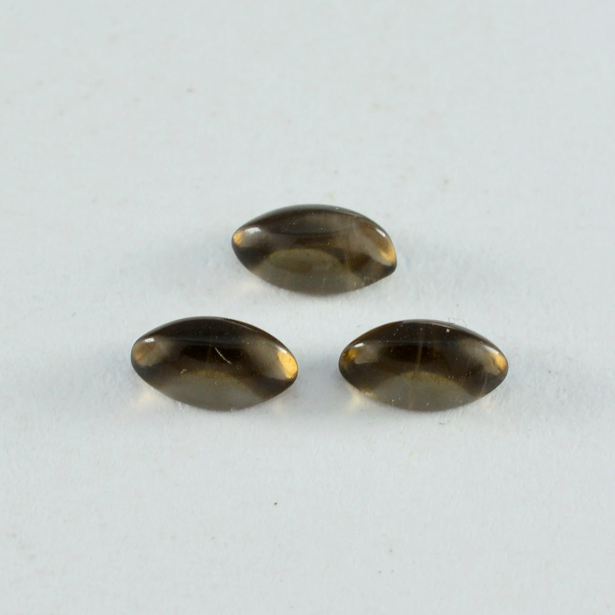 Smoky Quartz 1PC Small 5x10 MM Marquise  Cabochon Brown Brilliant semi Precious Loose Gemstones Hoofdafbeelding