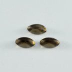 Smoky Quartz 1PC Small 5x10 MM Marquise  Cabochon Brown Brilliant semi Precious Loose Gemstones