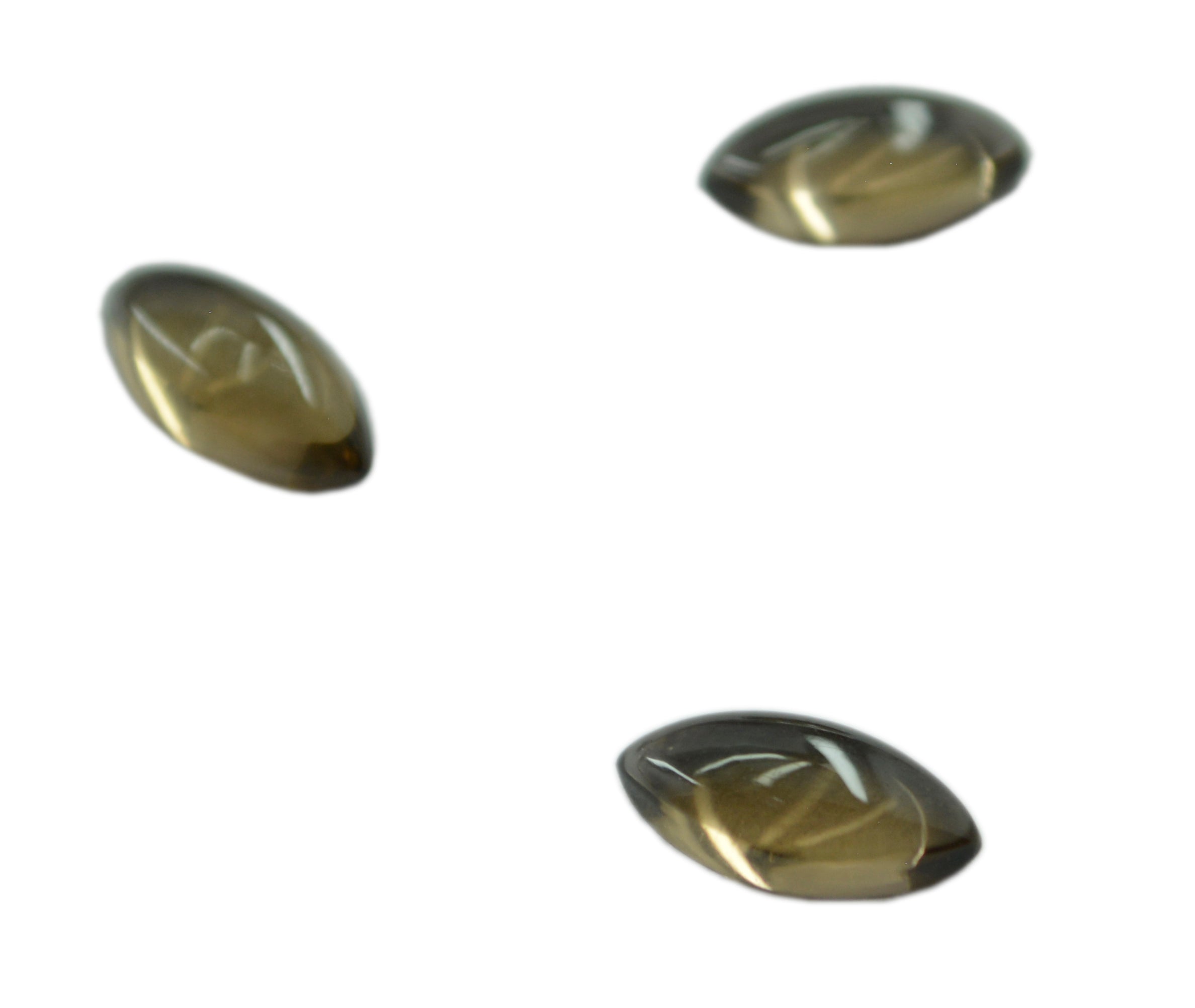 Smoky Quartz 1PC Small 5x10 MM Marquise  Cabochon Brown Brilliant semi Precious Loose Gemstones