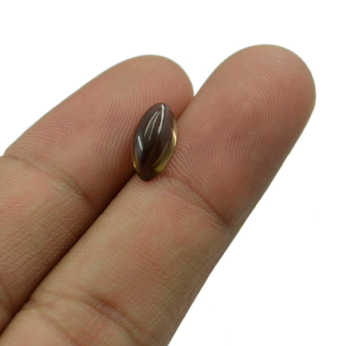 Smoky Quartz 1PC Small 6x12 MM Marquise  Cabochon Brown Sparkling semi Precious Semi Precious Gemstone