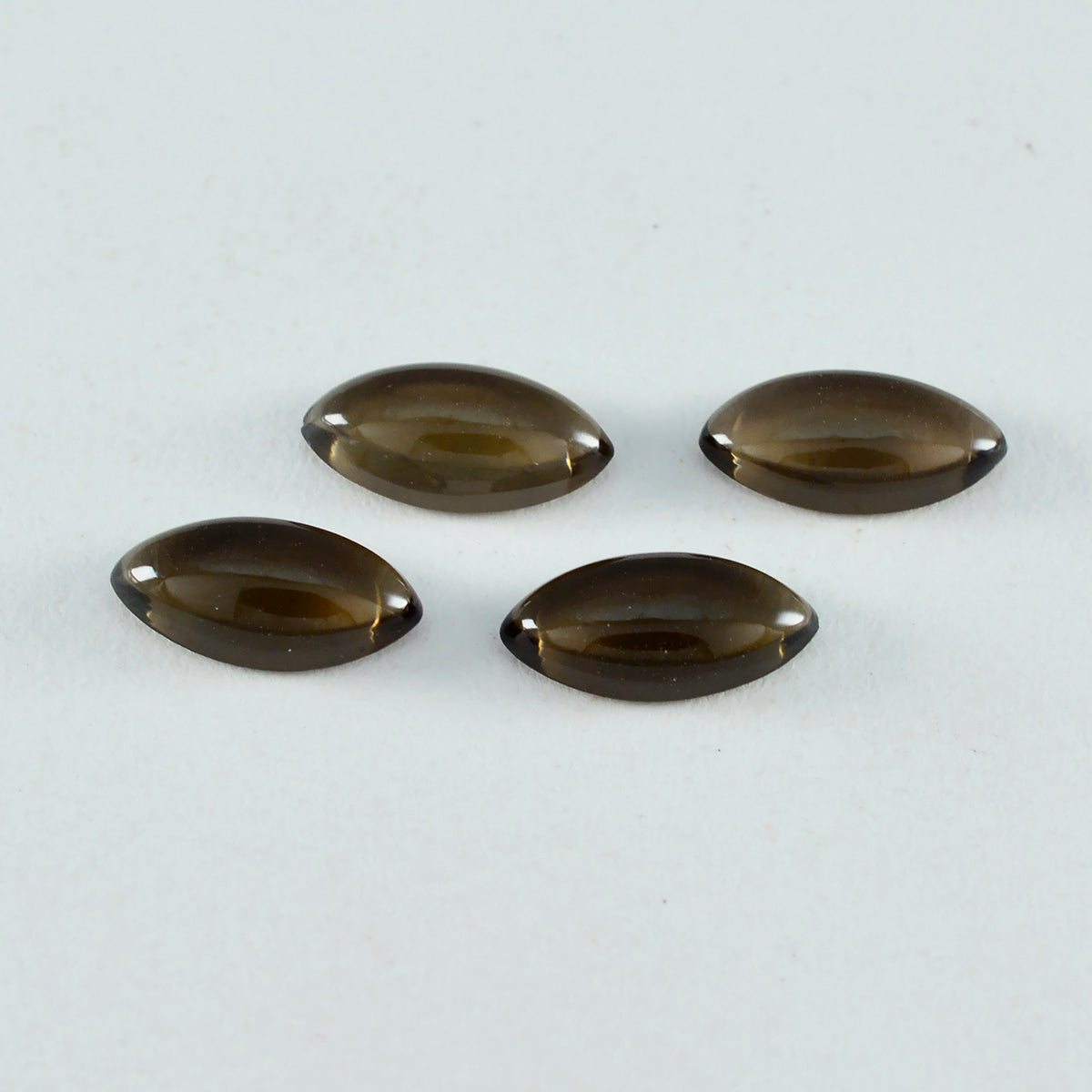 Smoky Quartz 1PC Medium 7x14 MM Marquise  Cabochon Brown Polished semi Precious Precious Gemstone Huvudsaklig produktbild