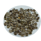 Smoky Quartz 10PC Tiny 3x5 MM Oval Cabochon Brown High Quality semi Precious Loose Gems
