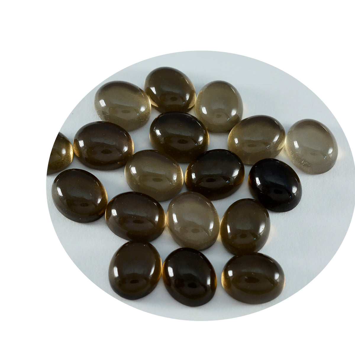 Smoky Quartz 1PC Small 6x8 MM Oval Cabochon Brown Superior semi Precious Semi Precious Gemstone