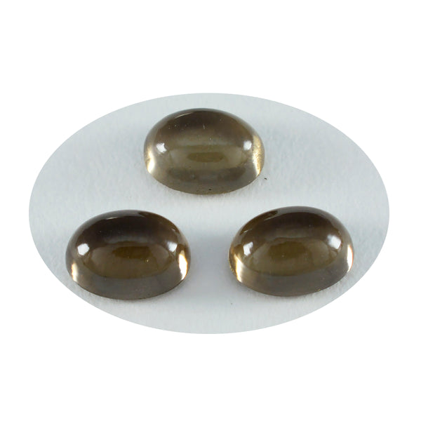 Smoky Quartz 1PC Large 9x11 MM Oval Cabochon Brown Polished semi Precious Loose Gemstones