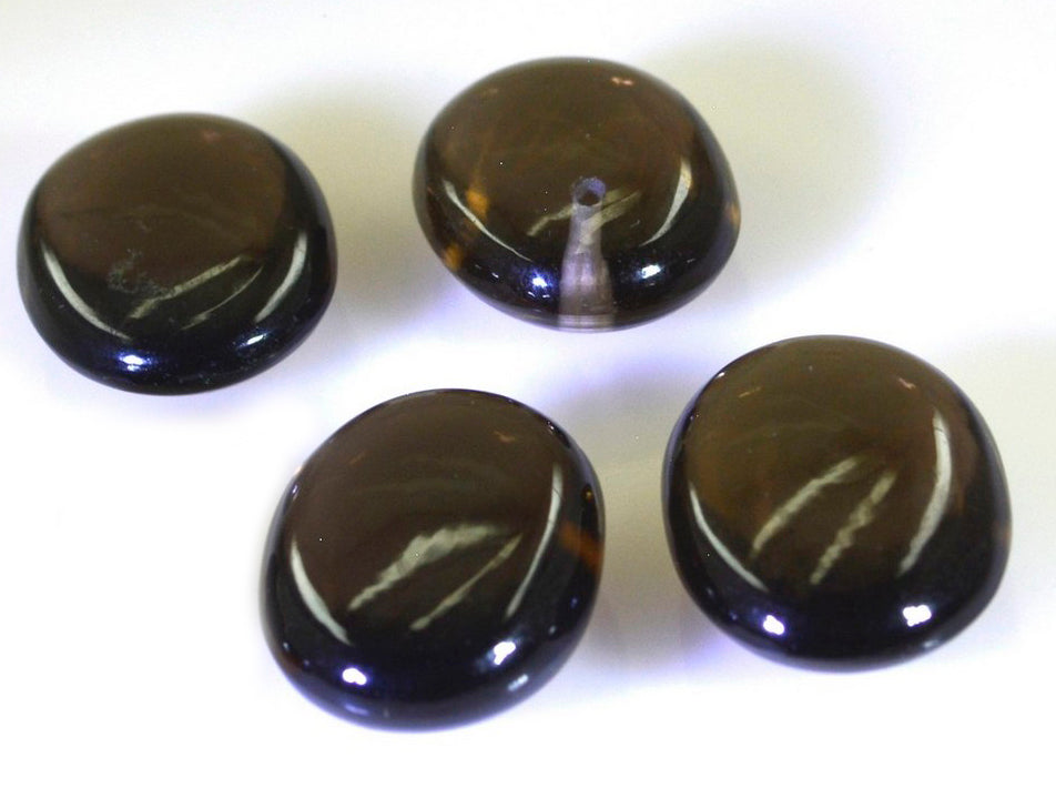 Smoky Quartz 1PC Large 10x12 MM Oval Cabochon Brown Luster semi Precious Precious Gemstone