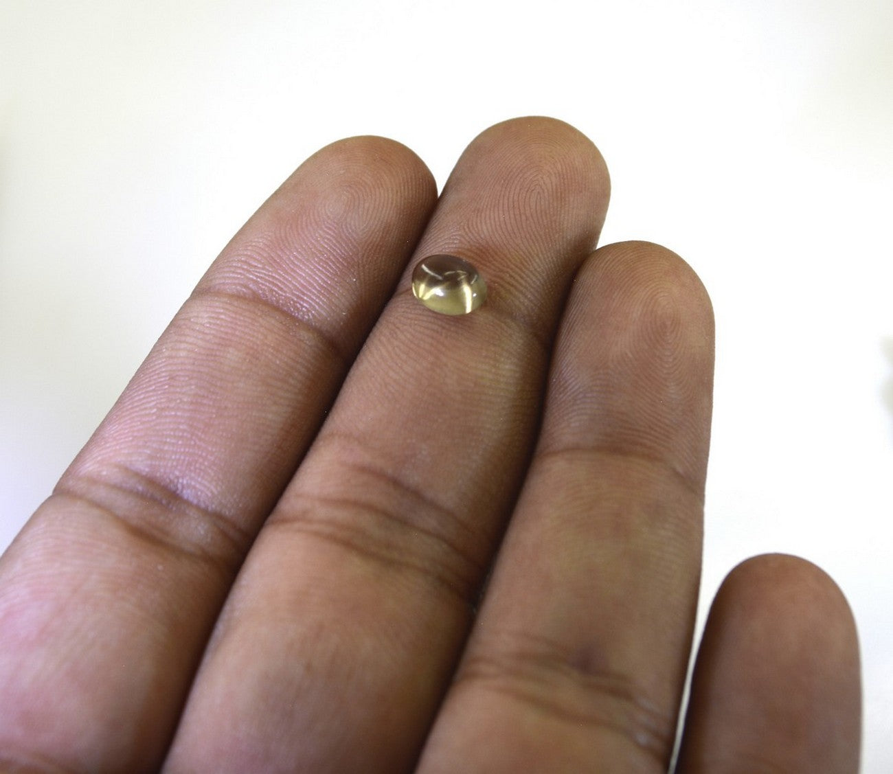 Smoky Quartz 10PC Tiny 4x6 MM Oval Cabochon Brown Natural semi Precious Loose Gemstone Immagine secondaria del prodotto