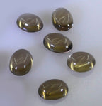 Smoky Quartz 1PC Tiny 5x7 MM Oval Cabochon Brown Genuine semi Precious Loose Gemstones