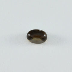 Smoky Quartz 1PC Small 6x8 MM Oval Cabochon Brown Superior semi Precious Semi Precious Gemstone